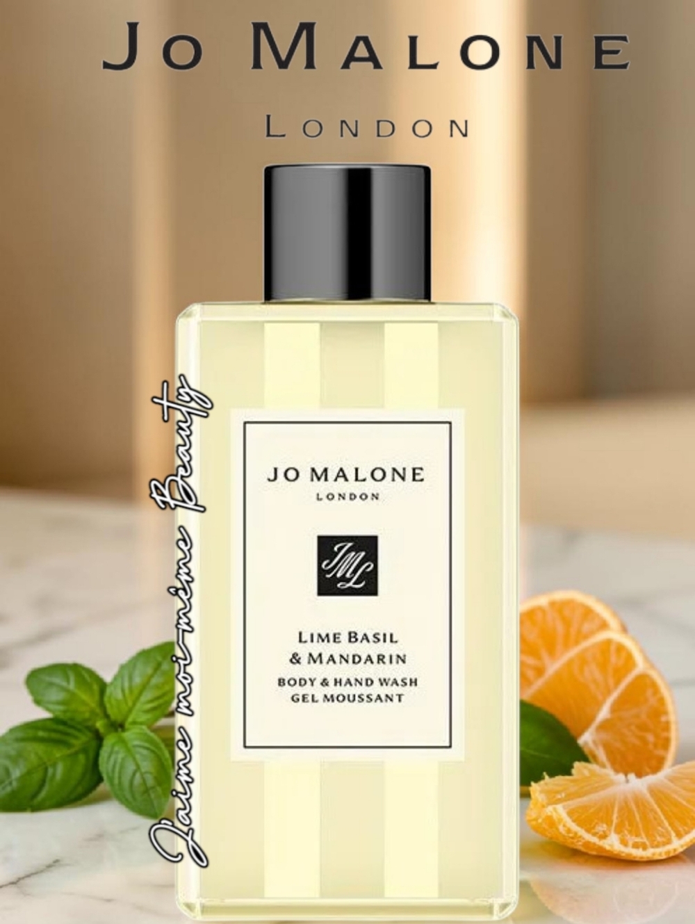 Jo Malone Lime Basil And Mandarin Luxury Hand & Body Wash 3.4 Fl Oz